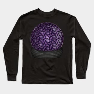 Hex Geometric Pattern ~ Mystic Purple Long Sleeve T-Shirt